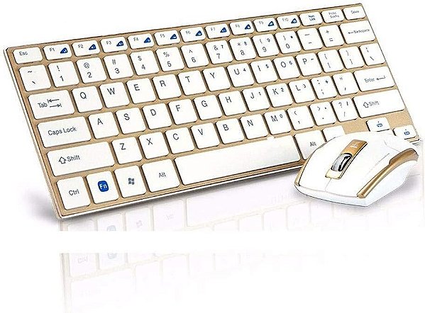 Kit B-MAX Mini Teclado Branco/Preto + Mouse (BM3910)