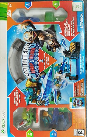 Kit Skylanders Trap Team (Jogo + Bonecos + Base + Caixa) - Xbox 360 - Usado
