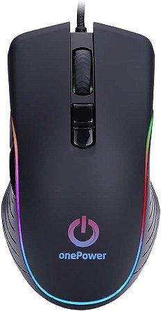 Mouse Gamer OnePower Striker RBG Preto (MO-505)