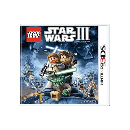 Jogo Lego Star Wars III The Clone Wars 3DS Nintendo Usado Xplace Games Loja de games video game e assistencia tecnica Curitiba PS5 PS4 Xbox One PS3 Xbox 360 Nintendo Switch 3DS