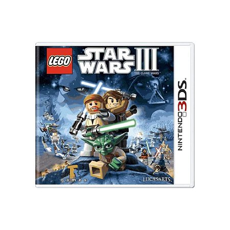 Jogo Lego Star Wars III: The Clone Wars - 3DS - Usado