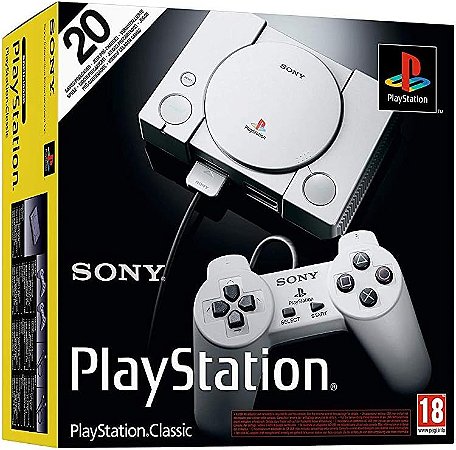 Console PlayStation Classic Mini Com 20 Jogos - Usado