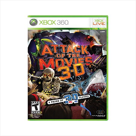 Jogo Attack Of The Movies 3-D - Xbox 360 - Usado