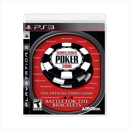 Jogo World Series of Poker 2008 Battle for the Bracelets - PS3 - Usado
