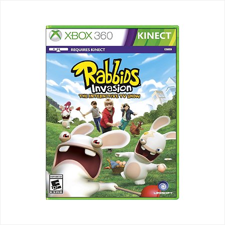 Jogo Rabbids Invasion O Show Interativo da TV - Xbox 360 - Usado