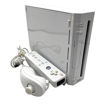 Console Nintendo Wii Branco + (Jogo de brinde) - Usado