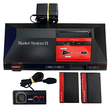 Console Master System II + (2 Jogos e Acessórios) - Usado