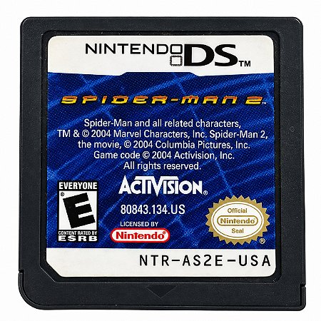Jogo Spider-man 2 (Sem Capa) - Nintendo DS - Usado