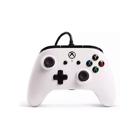Controle PowerA Branco com fio - Xbox One