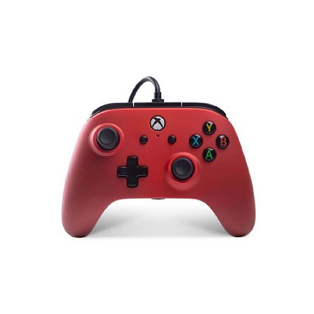 Controle PowerA Red com fio - Xbox One
