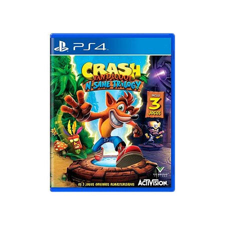 Jogo Crash Bandicoot N. Sane Trilogy - PS4 - Usado