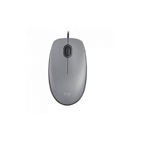 Mouse Logitech com fio USB M110 - Cinza