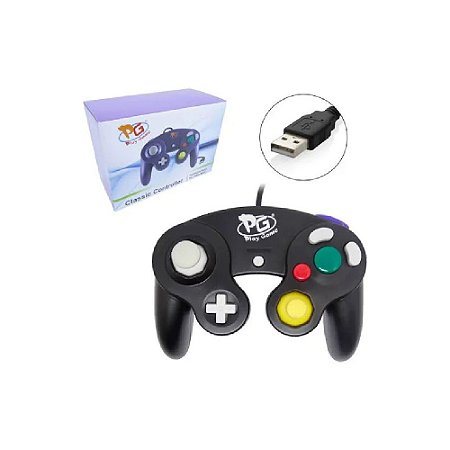 Controle GameCube USB Preto - PG