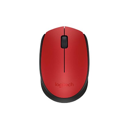 Mouse Sem Fio Logitech M170 - Vermelho