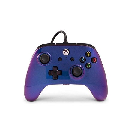 Controle PowerA Azul Nebula com fio - Xbox One