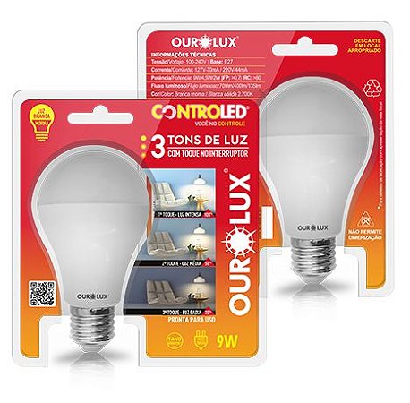 Lampada Led Controled 3 Tons de Luz