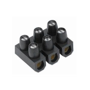 Conector Nylon Preto 3 Bornes