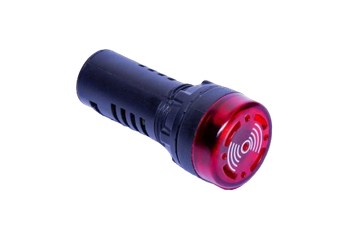 Sinaleiro Luminoso e Sonoro Vermelho 22mm
