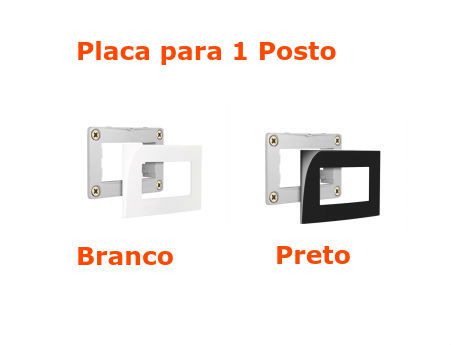 Sleek para Moveis - Placa 1 Posto Margirius