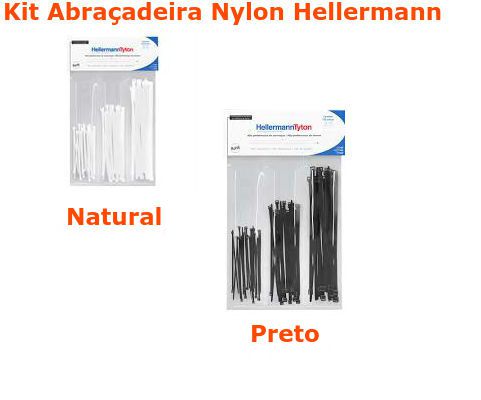 Abraçadeira Nylon Hellermann Kit c/125 Peças