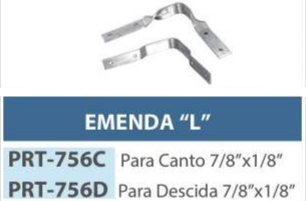 Emenda Fita Aluminio 7/8" x 1/8"