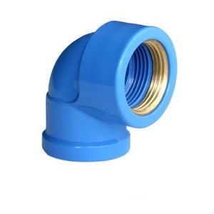 Cotovelo Azul Soldavel x Rosca Metal