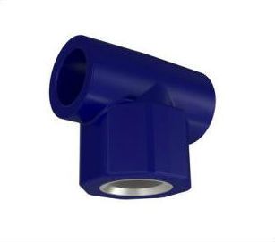 PPR Azul - Tee Liso x Rosca Femea Metal