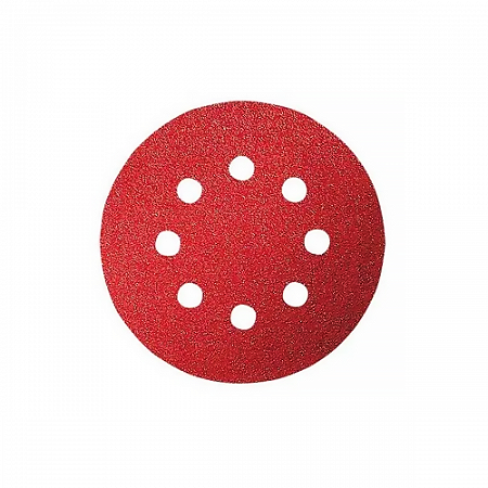 Lixa Redonda com Velcro 125mm - Kit 10 Peças