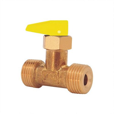 Valvula Gas Bloqueio Reto 1/2'' NPT x 1/2'' NPT