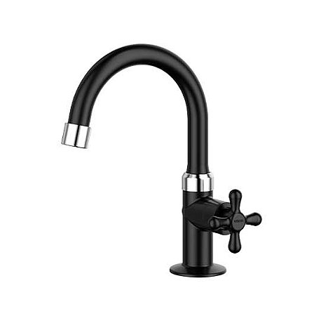 Torneira Pvc Lavatorio Mesa Bica Movel Viqua Preto