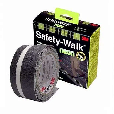 Fita Antiderrapante 3M Neon Preta