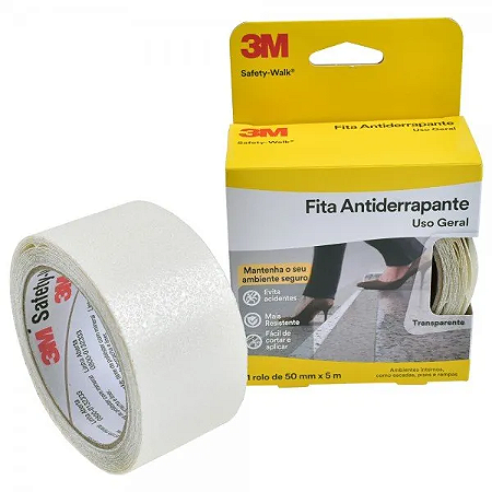 Fita Antiderrapante 3M Transparente