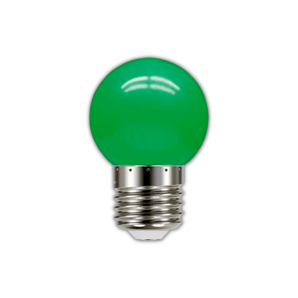 Lampada Bolinha Leitosa Verde 15W x 127V