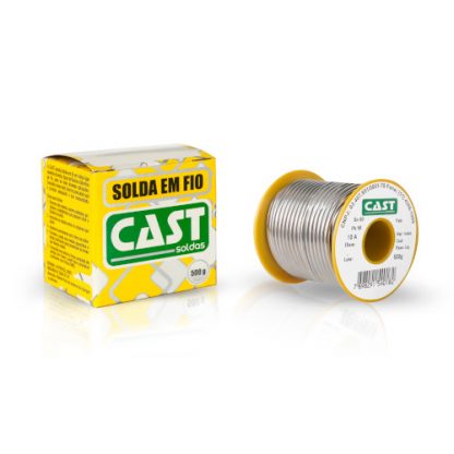 Estanho Carretel Amarelo 50x50 - 2,40mm