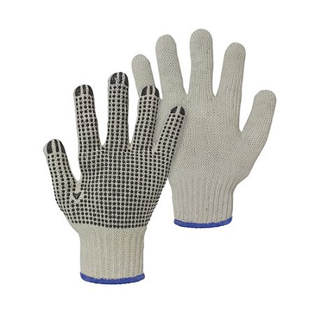 Luva Mao PPM01 Tricotada Algodão Pigmentada Branco