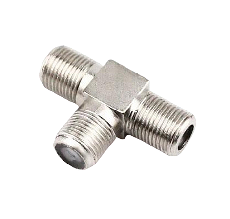 Emenda Coaxial Tee para Cabo Tv