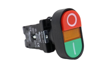 Botão Duplo Oval com Sinalizador 220V