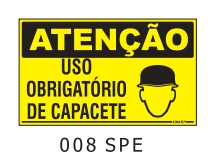 Etiqueta Atenção Uso Obrigatório de Capacete