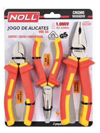Alicates Universal - Corte - Bico 1000V - Kit