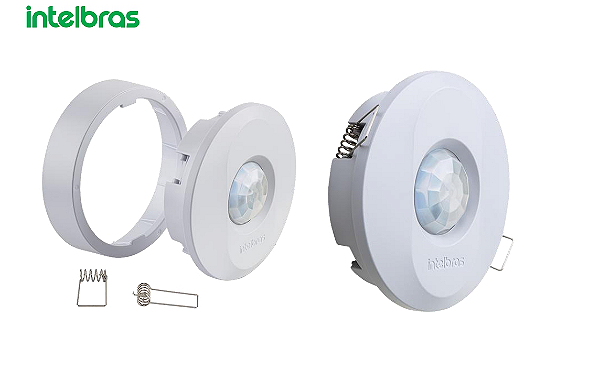 Sensor Presença Intelbras ESPi 360 - Embutir/Sobrepor Branco