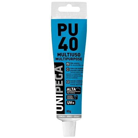 PU 40 Multiuso Bisnaga Cinza 50ml/80g