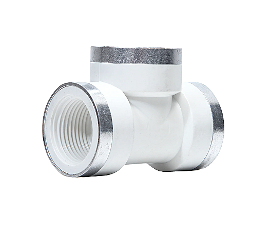 Pead BR - Tee Rosca com Reforço Metalico PN -10