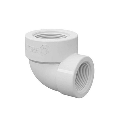 Cotovelo Rosca Branco Redução