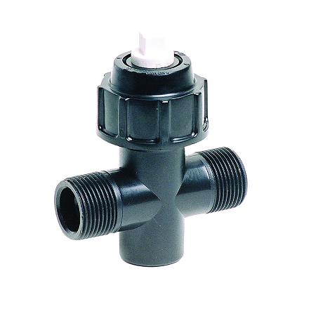 Pead - Registro PP Cabeça Quadrada RI /RI RE /RE RE /RI - 3/4" x 3/4"