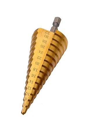 Broca Escalonada em Aço Rapido 4mm a 32mm