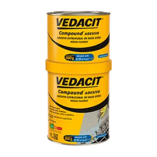 Adesivo Estrutural Epoxi 1Kg Compound - Vedacit