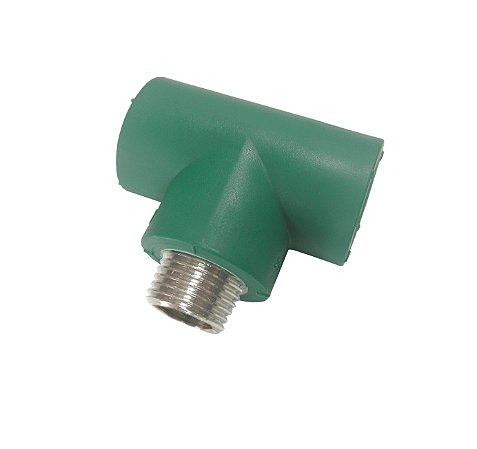PPR Verde - Tee Liso x Rosca Externa Metal