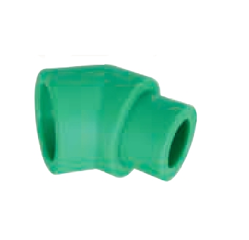 PPR Verde - Cotovelo Liso 45º Femea/Macho 25mm