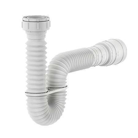 Sifão Tubo Extensivel 1,50m Branco