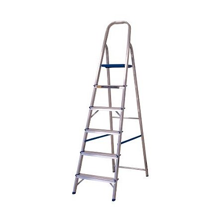 Escada Aluminio 6 Degraus 1,86M